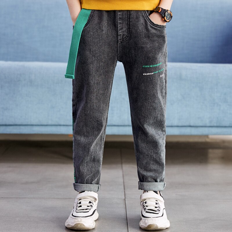 Pantaloni Casual per bambini Jeans per bambini 2020 nuovi Jeans pantaloni in Denim autunnali pantaloni elastici in vita 5-11Y Jeans Stertch per bambini: 9T