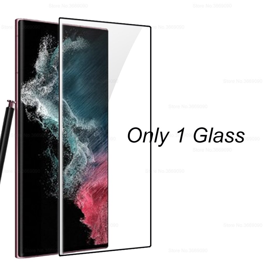 S22 ultra-glas-vollbild-displayschutzfolien aus gehärtetem glas für samsung galaxy  s 22 s22 ultra und  s22 plus 5g inklusive kamera-linsenabdeckungen: 1 gehärtetes glas