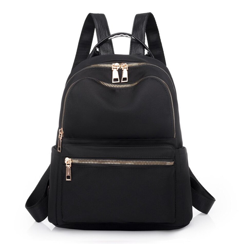 Moda feminina mochilas bolsa de alta qualidade anti-roubo escola saco de livro para meninas feminino viagem bagpack senhoras mochila: Black-23