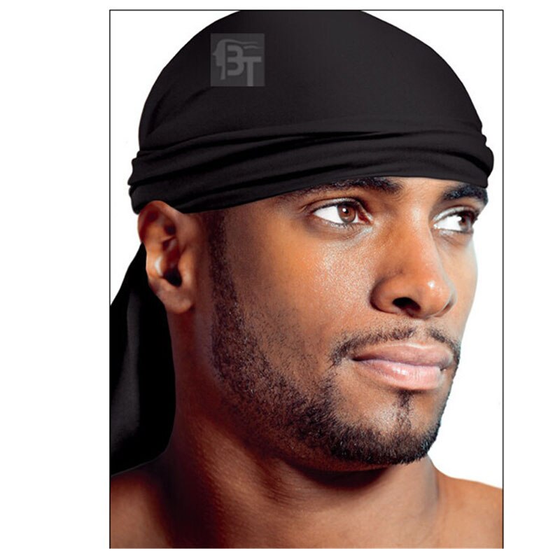 Men cap Spandex King's Durag Biker Head Wrap Skull... – Grandado