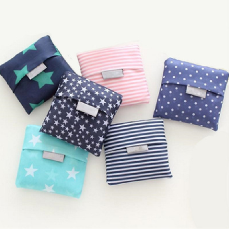 1PC Foldable Shopping Bags for Groceries Recyclable Grocery Tote Pouch Eco-Friendly Heavy Duty Washable Shopping Bag 35x51cm