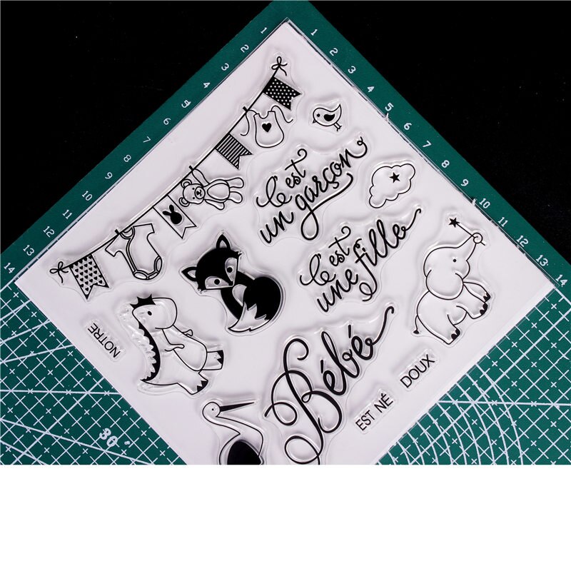French word Rubber Silicone Clear Stamps for Scrap... – Grandado