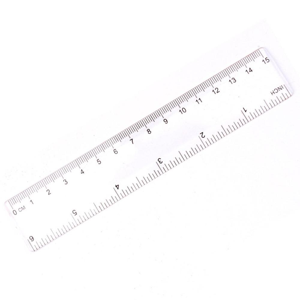 15Cm/20Cm/30Cm Plastic Ruler Advertising Ruler Transparent Student Ruler Student Ruler Measurement Too