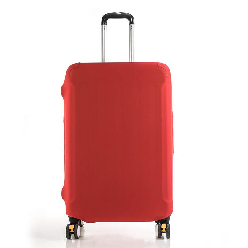 Simple Travel Suitcase Cover Elastic Thick Luggage Dust Protective Case Travel Accessories: red / M