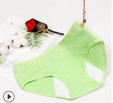 Meisje Menstruele Slipje Fysiologische Slips Bloemen Lingerie Lekvrij Verbreed Vrouwelijke Ondergoed Studenten Waterdicht Slipje: 8