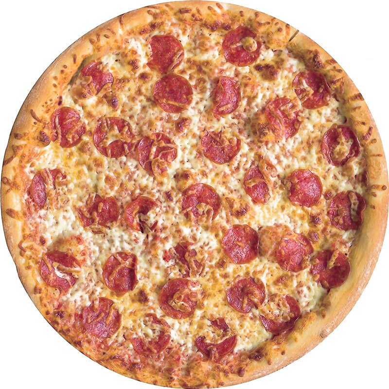 Galen rund luftkonditionering filt rolig mat pizza munk wrap filt runda scone filtar julklapp år: Pizza 1 / Diameter 90cm