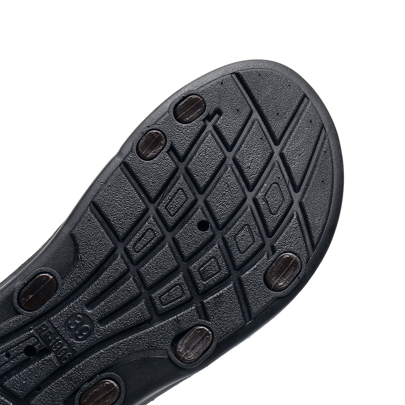 Style vietnamien hommes d'été sandales Peep orteil tongs chaussures mâle extérieur antidérapant plat plage diapositives NANLX24