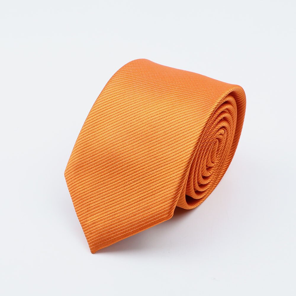 Men Solid Classic Ties Formal Striped Business 6cm Slim Necktie for Wedding Tie Skinny Groom Cravat: 11