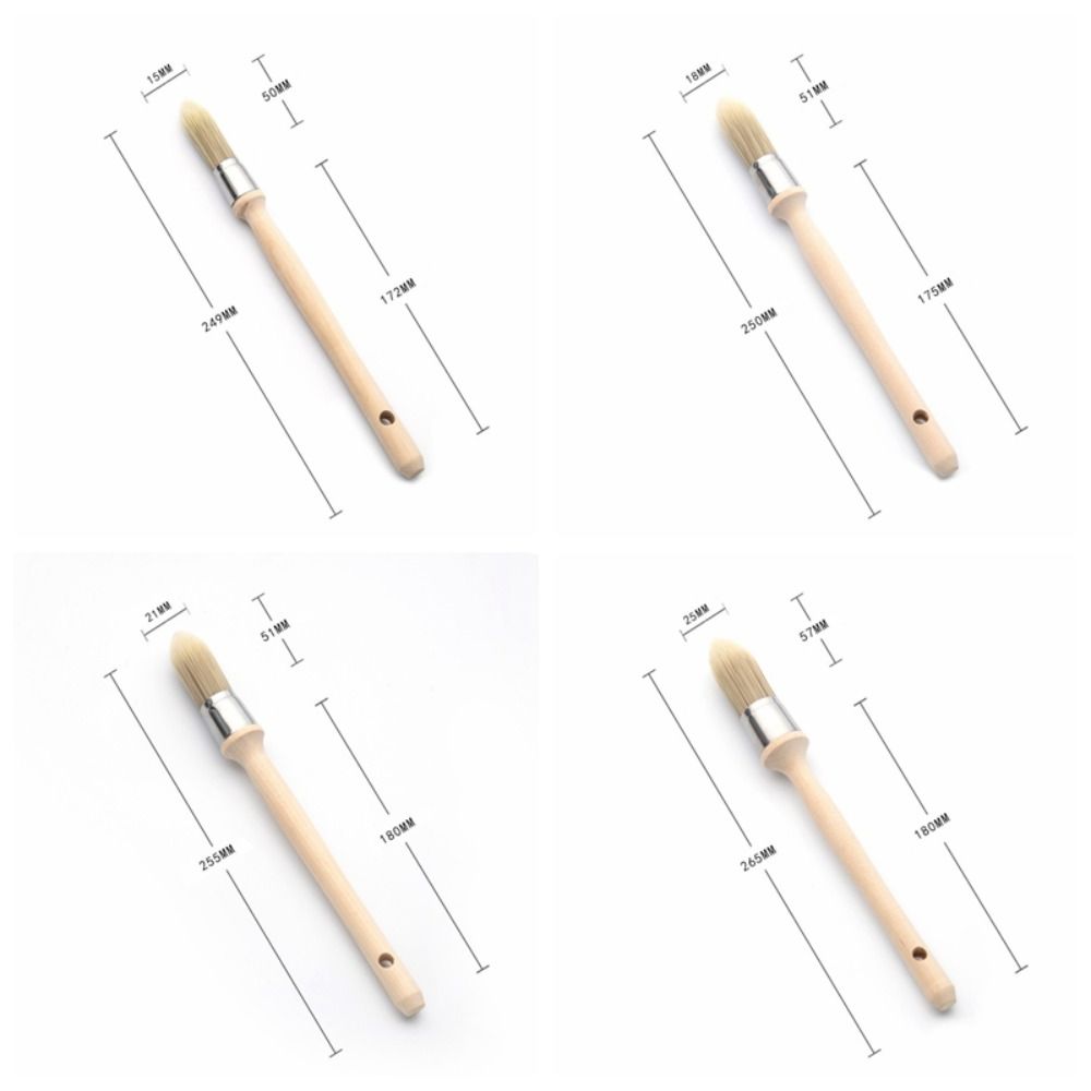 Gap brush Paint Brush Thick bristles Wooden handle Round head brush Cleaning Tool Chemical fiber Wall Brushing Tools Ash Removal