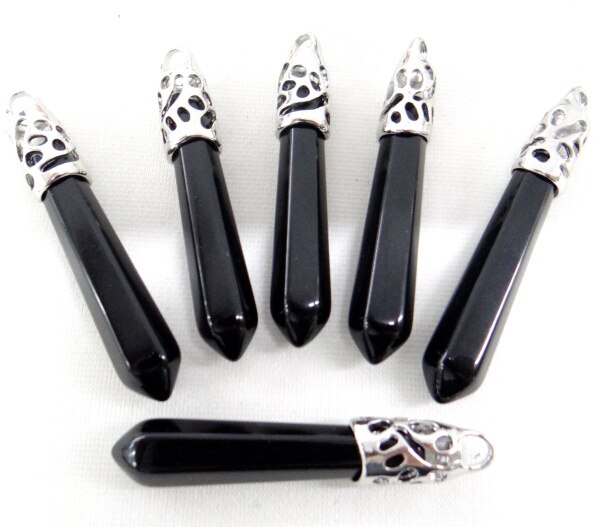 natürliche stein lapis Quarz kristall Opal tiger auge mischen säule chakra Anhänger charms Schmuck machen halskette 10PC: NO.4