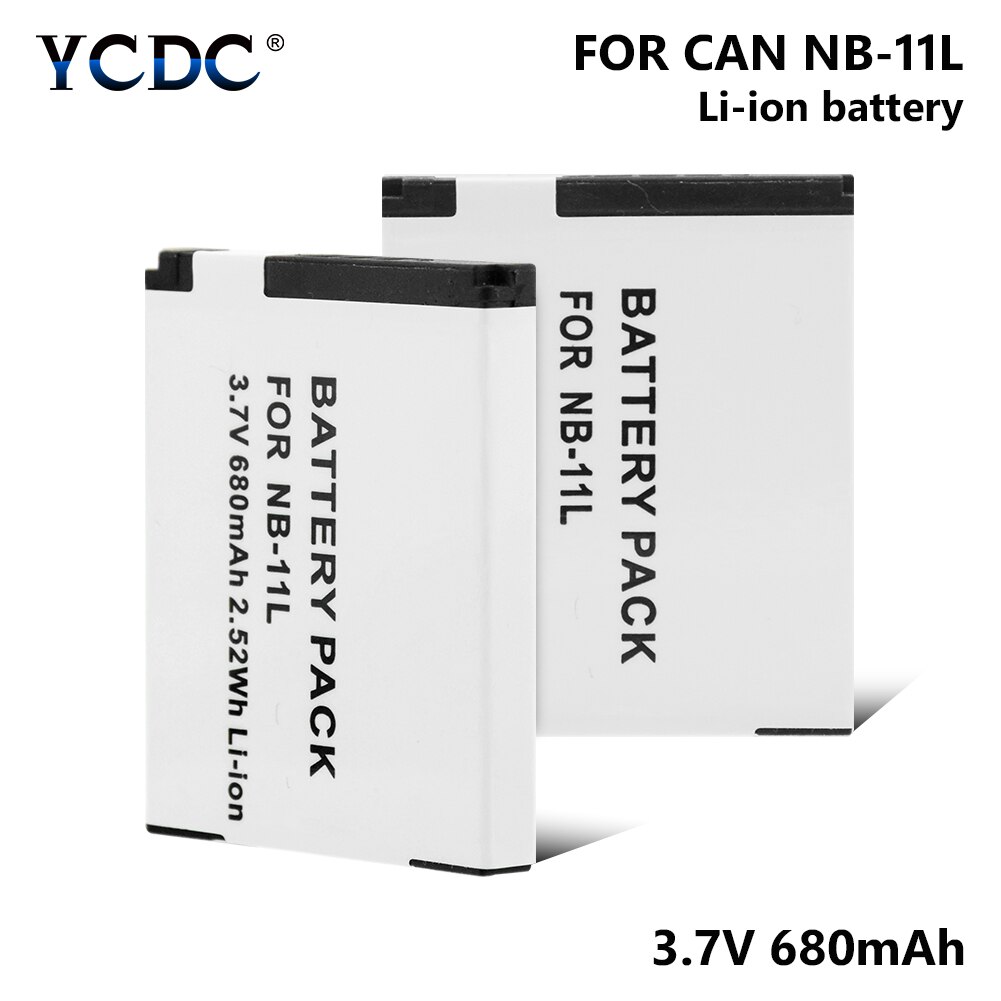 1/2 Stuks 3.7V 680mAh Lithium Batterijen NB-11L NB11L NB 11L Voor Canon IXUS 125 HS/IXUS 132 /IXUS 133/IXUS 135/IXUS 140/IXUS 145