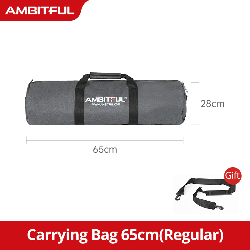 AMBITFUL Draagtas TB PRO 50/60/70//80/90/100/110/120/130/140 cm Gewatteerde Camera Monopod Statief Case Draagbare Schouderbanden: Goud