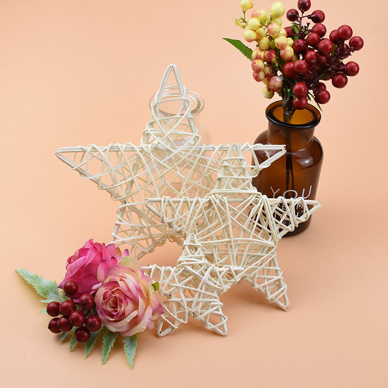 10/15/20 cm billige kunstige planter bryllup dekorative blomster stjernekrans diy jul håndverk materialer scrapbooking hjem dekor