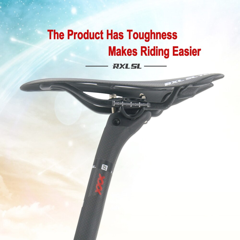 Tige de selle en carbone 27.2/30.8/31.6mm, RXL SL, pour vélo de route, vtt, 350/400mm, décalage 25mm, noir, mat 3K