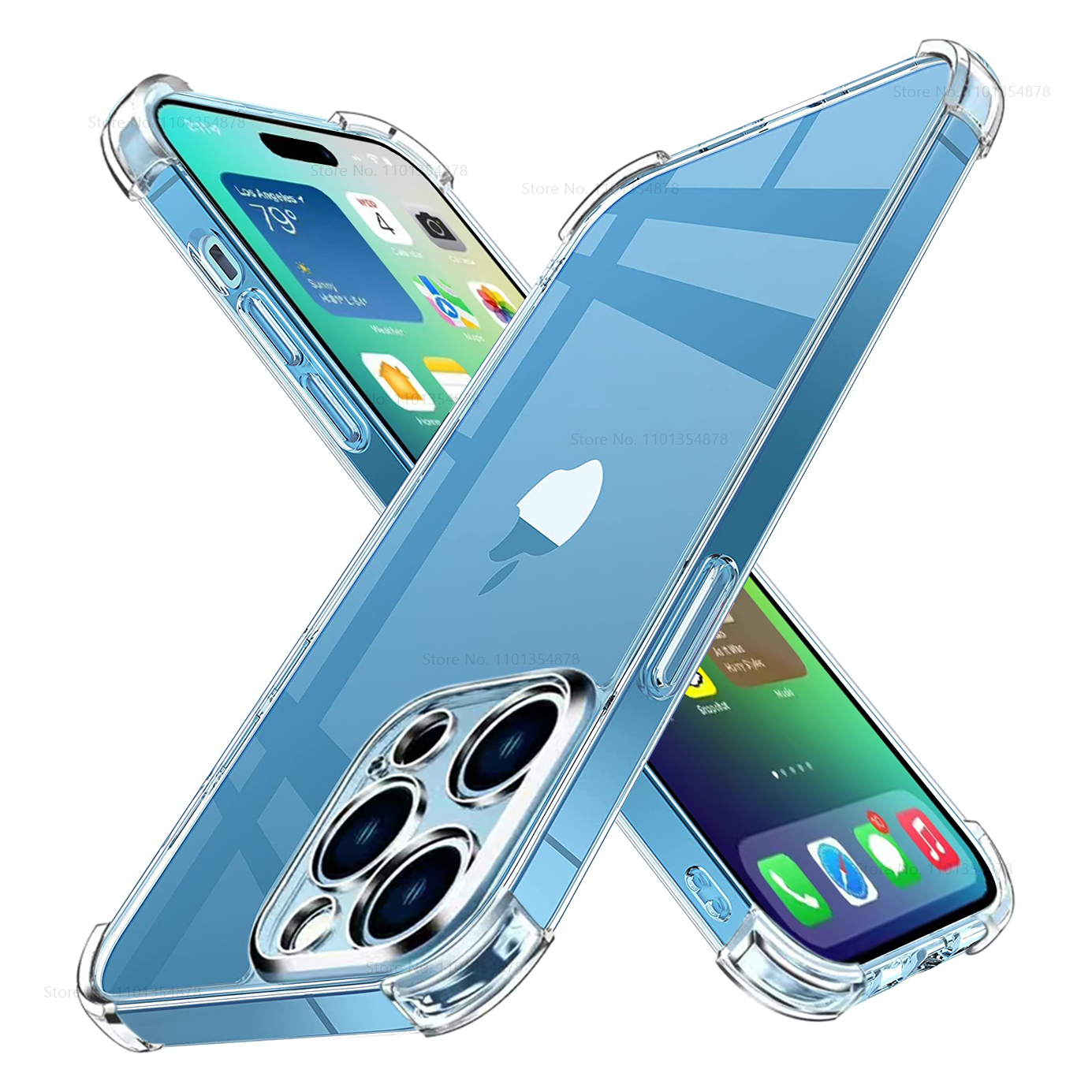Clear Shockproof Case For iPhone 14 Plus 13 12 11 Pro Max Mini Silicone Case On iPhone X XR XS Max 8 7 6s 6 Plus SE Back Cover
