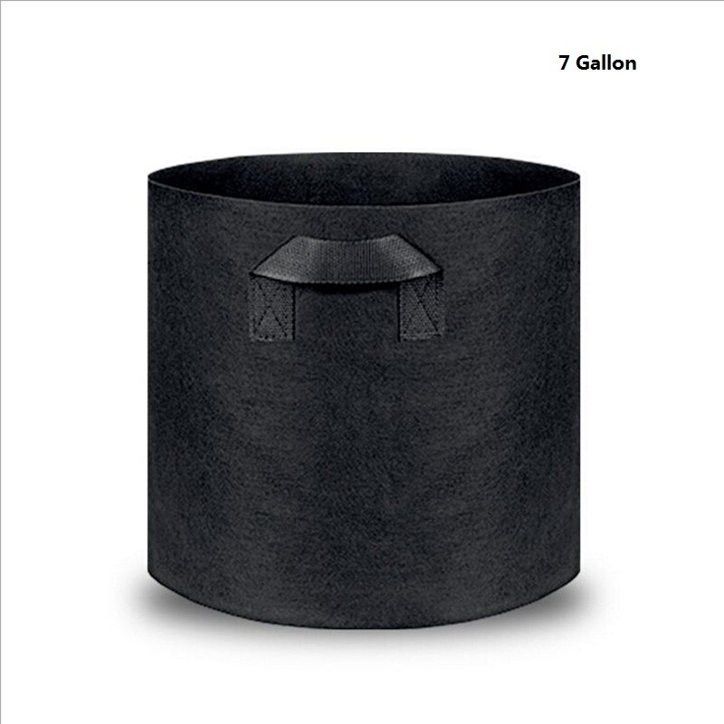 Planteringspåse i fiberduk odlingspåse tjock svart gallonpåse trädplanteringspåse bonsaikruka rotbehållare påse , 1 st: 7 liter
