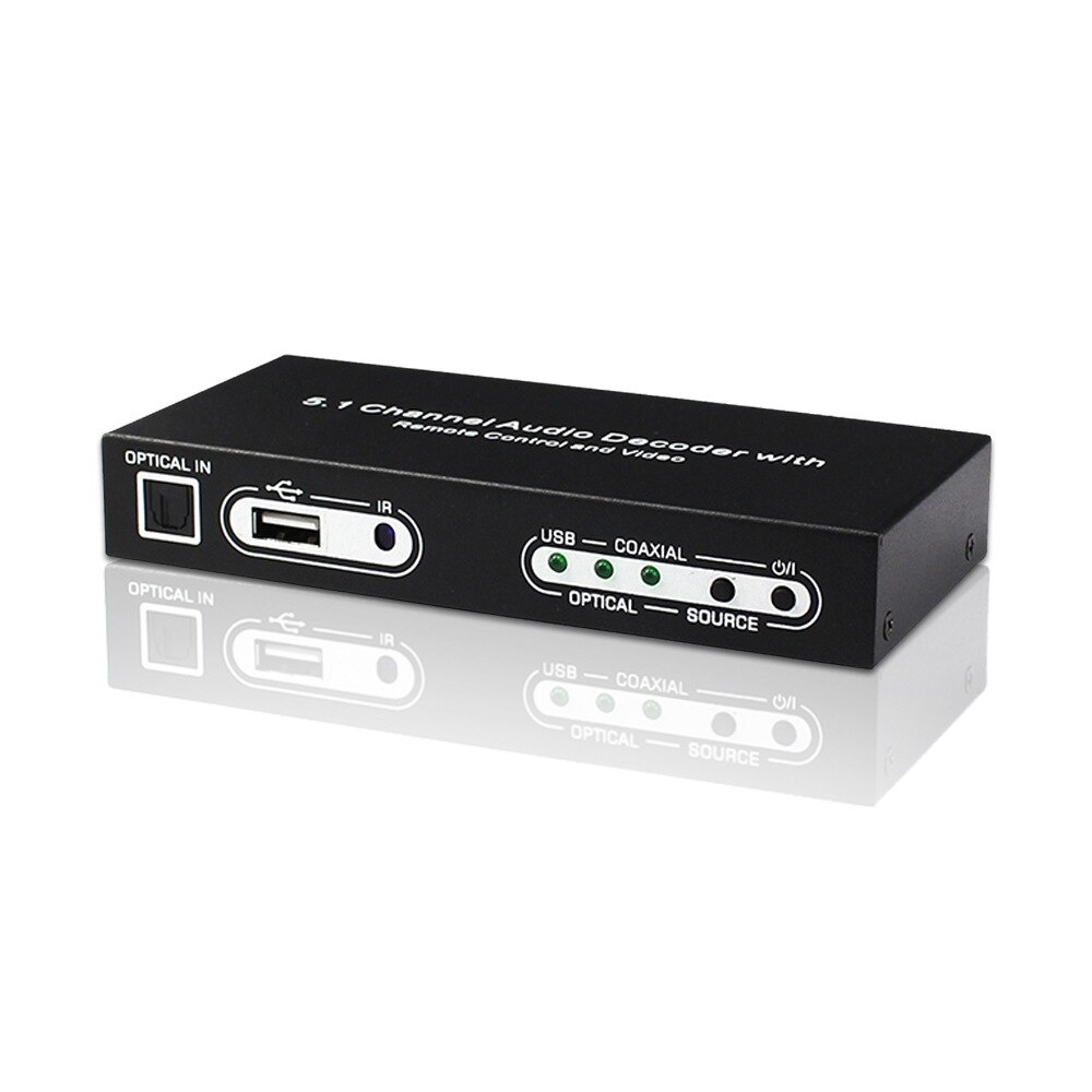 Usb Digitale Coax Fiber Naar Analoog, 5.1 Kanaals Audio Decoder Dts Decoder Fiber Converter