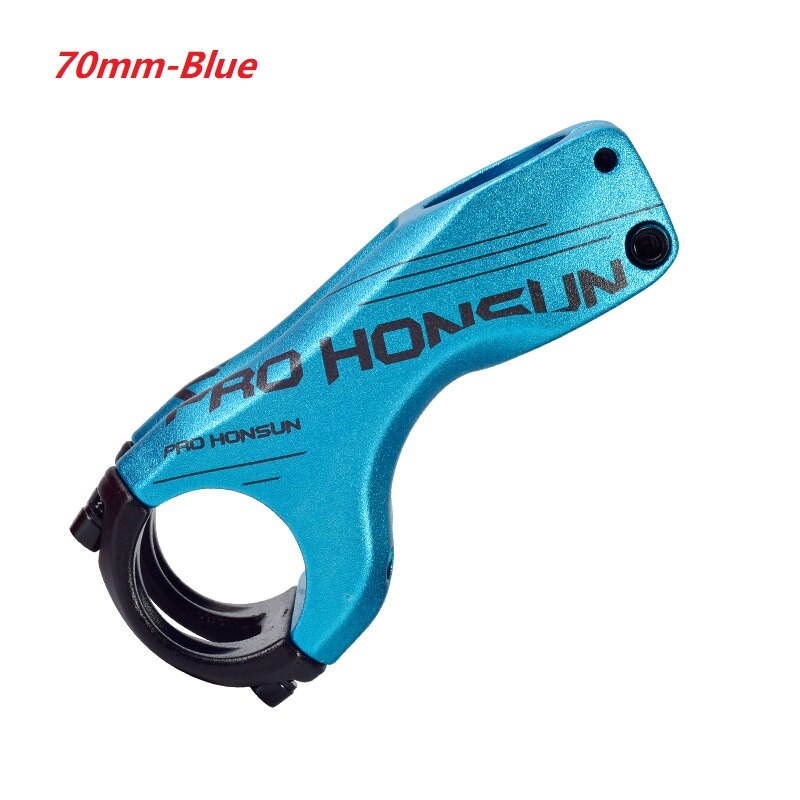 31.8mm MTB Stem 90mm Aluminum Alloy XC AM DH Mountain Road Bike Stem -17 Degree Steerer Bicycle Handlebar Stem Bicycle Parts: Blue 70mm