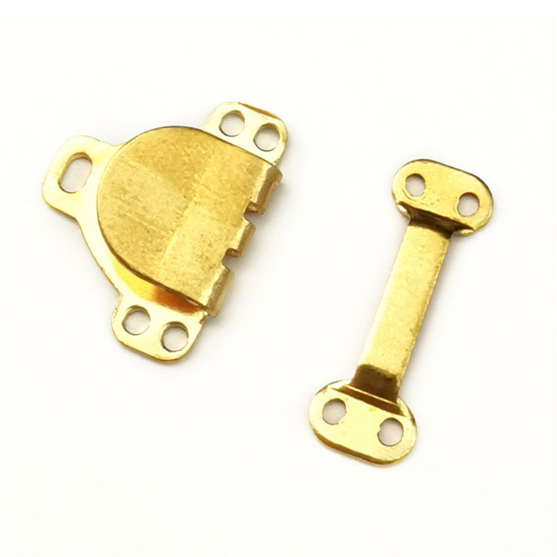 Gancho Invisible para pantalones, gancho de botón, gancho de cintura retráctil, botón de cintura, accesorios de costura de ropa, paquete de 10 Uds.: gold