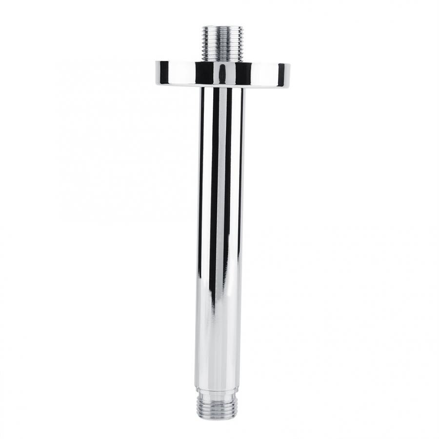 Shower Arm Tube Stainless Steel Round Top Shower Arm Tube Wall-mounted Bathroom Ceiling Shower Head Extension