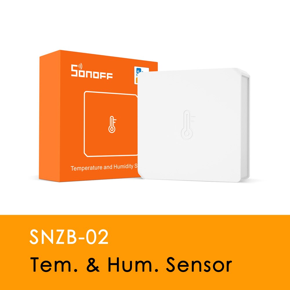 SONOFF Zigbee Bridge Hub Gateway, Zigbee Door Sensor / Temperature Humidity Sensor / Zigbe Motion Sensor, Smart Home Security: Sonoff SNZB-02