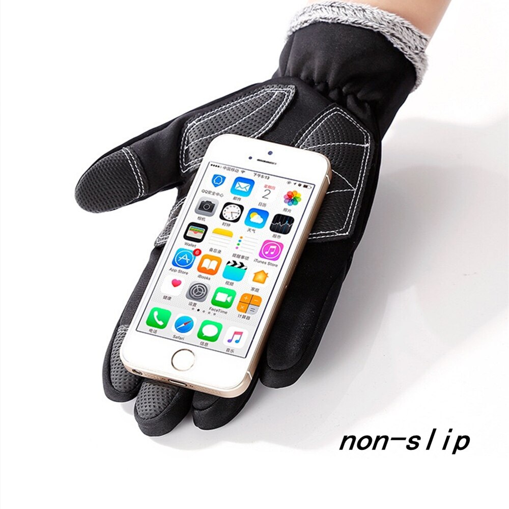 Ski Handschoenen Voegen Pluis Snowboard Handschoenen Vrouwen Mannen Winter Motorrijden Waterdicht Sneeuw Windstopper Camping Leisure Wanten
