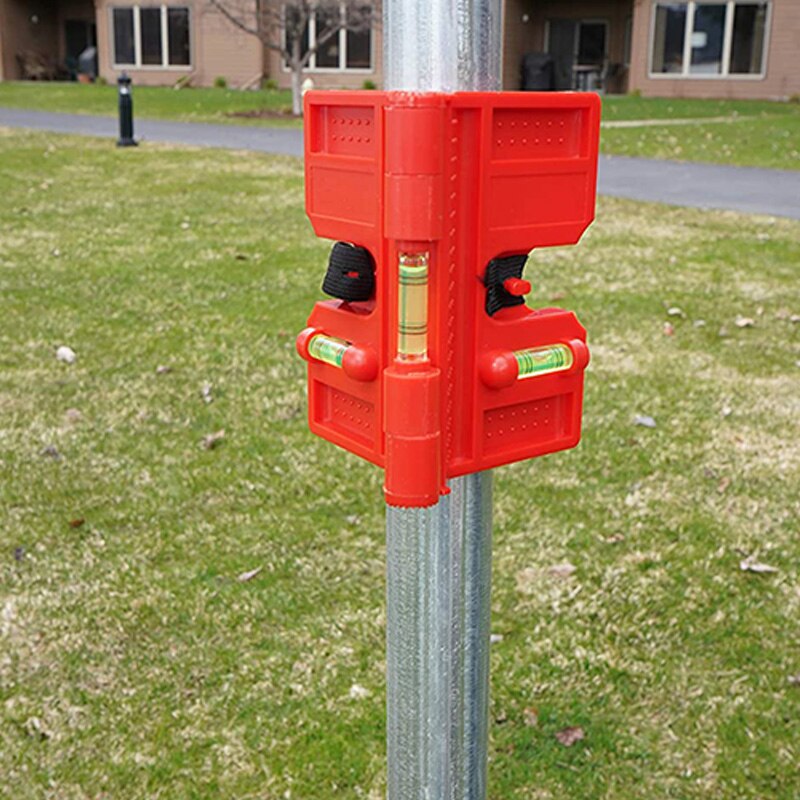 Spirit Level,Magnetic Post Level Tool Folds for Storage,Cross Check Bubble Level(Pack Of 2)