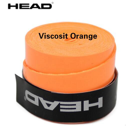 10 Stks/partij Hoofd Tennisracket Pu Over Grip Anti-Slip Zweet Geabsorbeerd Soft Wrap Kranen Tenis Racket Droog/trillingen Tacky Grips: Viscosit orange