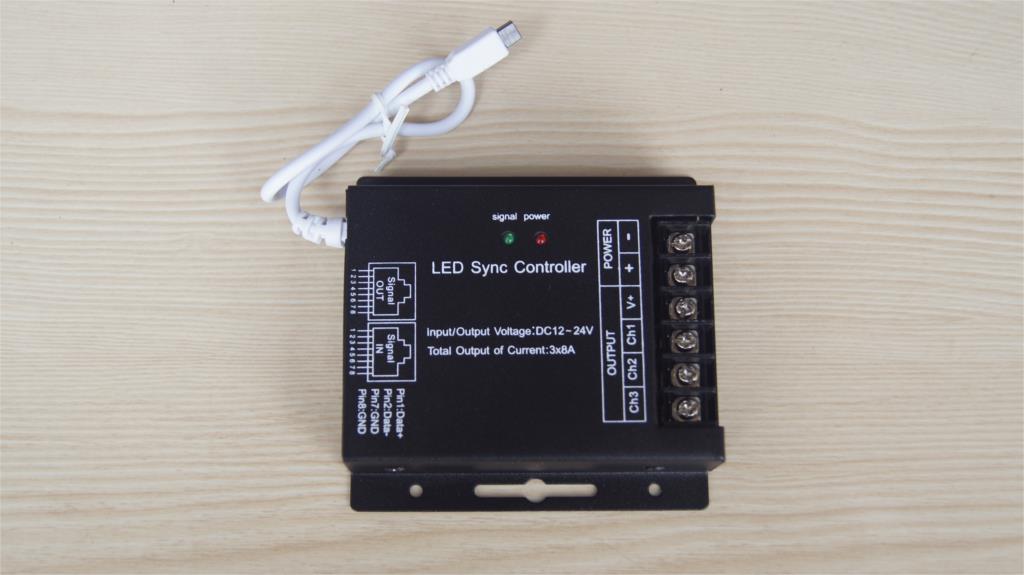 Led Strip Remote Led Dimming Controller, Led Dimmer Remote SYNC Controller Switch DC 12V-24V Led Lighting Brightness Controller
