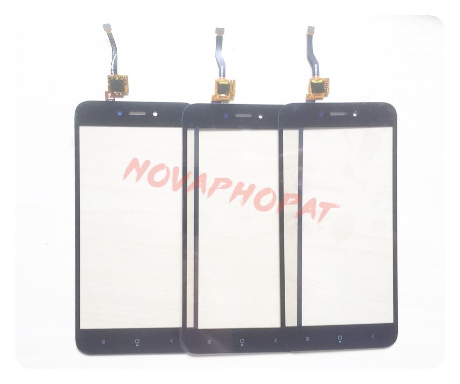 Novaphopat Zwart/Wit Touchscreen Voor Xiaomi Redmi Go Touch Screen Digitizer Glas Sensor Panel Touchpad + Tracking