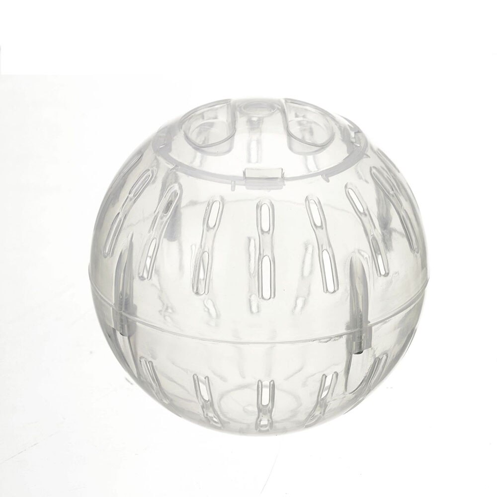 10CM Kunststoff draussen Sport Ball Gummi-Verpackung Grounder Ratte Kleine Haustier Nagetier Mäbenutzen Joggen Ball Spielzeug Hamster Rennmaus Ratte ÜSpund Bälle spielen Spielzeug: Weiß