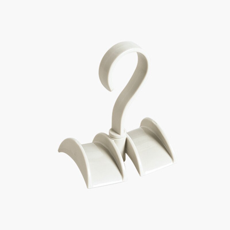 Multi-Function Bag Storage Rack 360 Degree Rotating Hanger Closet Storage Organizer Hook for Handbag Scarf Tie Rack Holder: Beige