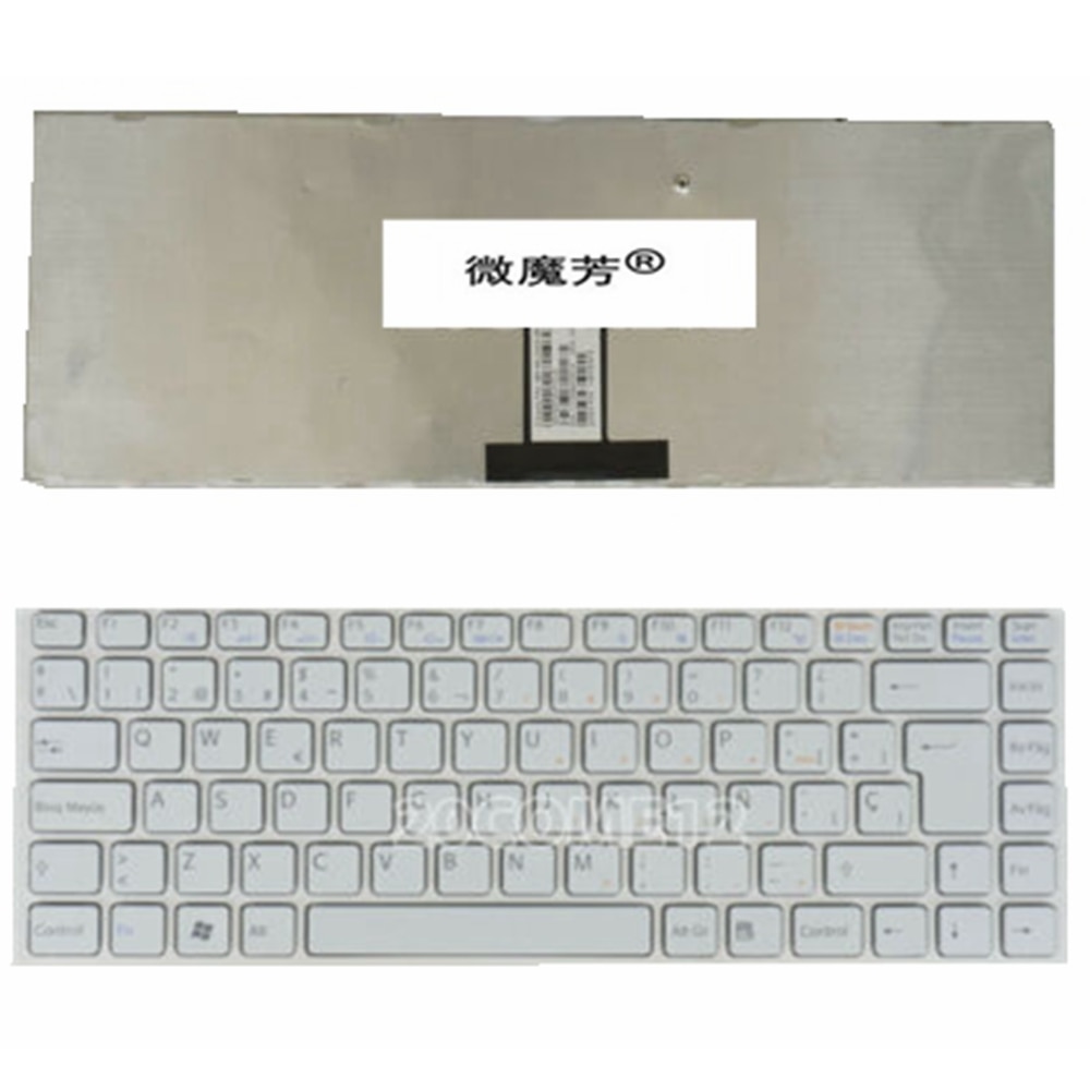 Zwart Frame Spaans Taal Full Keyboard Voor Sony Vaio VPC-EG Vpceg Sp