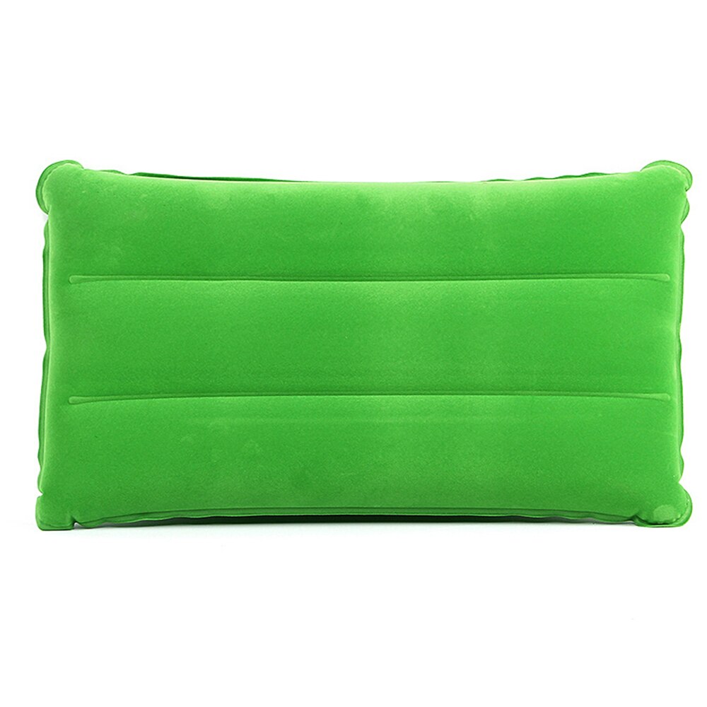 Bequem Ultraleicht Aufblasbare PVC Nylon Luft Kissen Schlaf Kissen Reise Schlafzimmer Wandern Strand Auto Flugzeug Kopf Rest Unterstützung: Grün