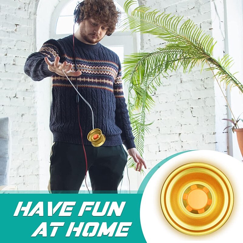 4 pcs alloy reaction ball colorful reaction ball metal beginner string trick ball for beginners, adult players