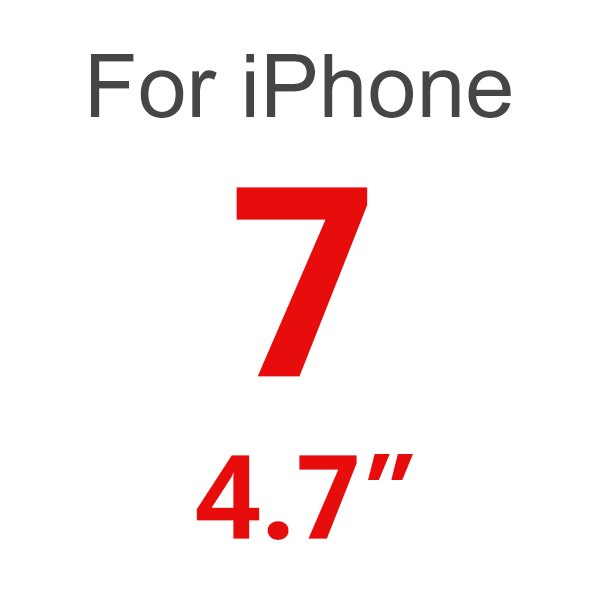 Heldeksel herdet glass for iphone 11 pro max skjermbeskytter film for iphone x xr xs max 6 6s 7 8 plus beskyttende se: For iphone 7 / Hvit