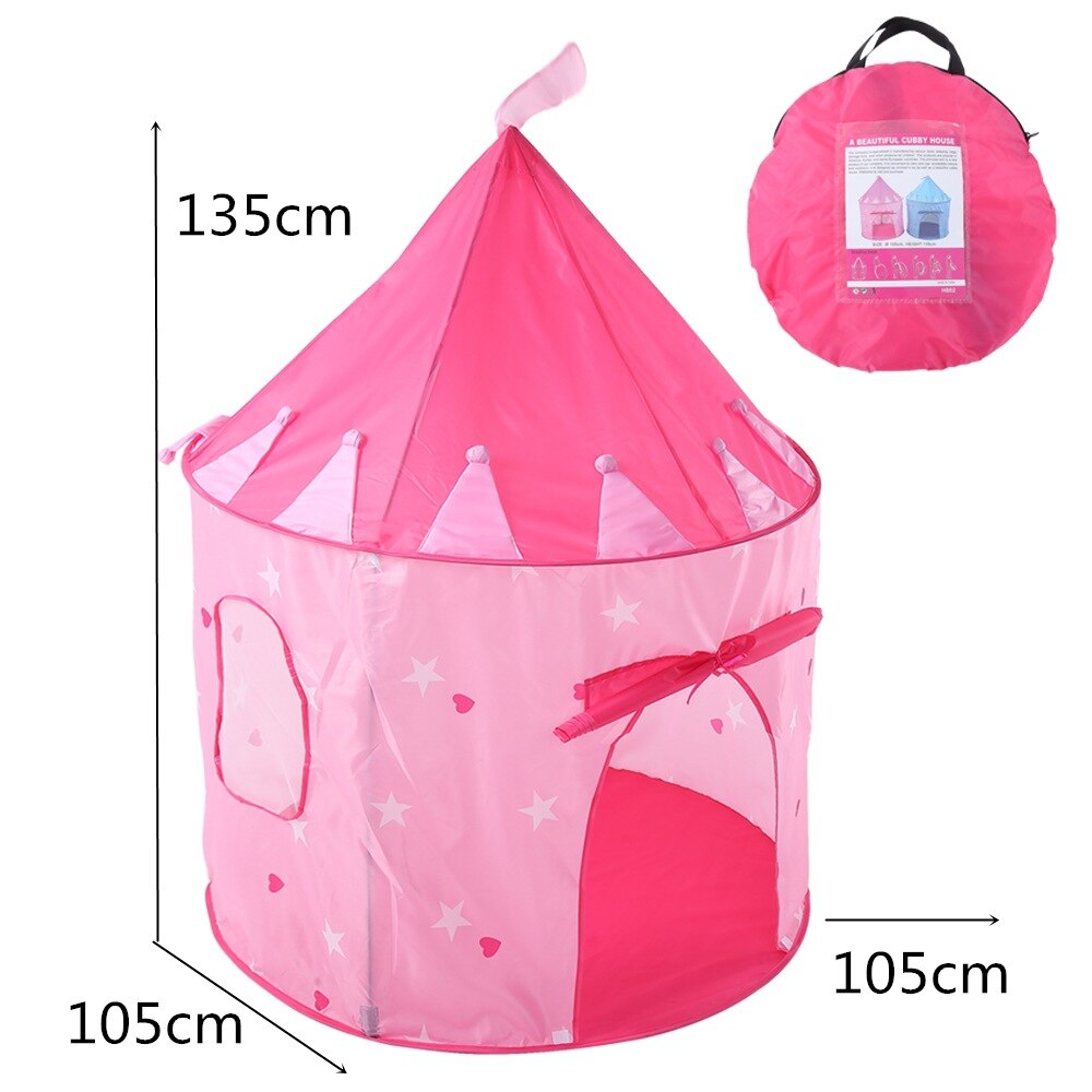 Roze Prinses Dromerige Kinderen Game Tent Blauw Sterren Indoor Speelgoed Spelen Space Kids Prive Kamer Draagbare Cubbyhole Kinderen Speelgoed
