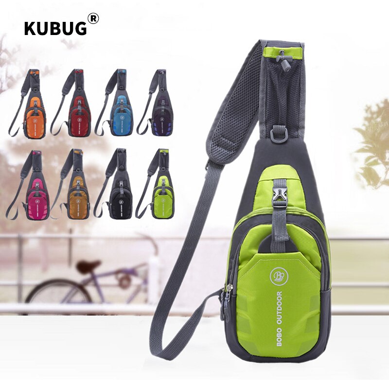 KUBUG Crossbody Bag Casual Chest Pack Lightweight Ultra-Thin Waterproof Nylon WOMEN'S Bag Outdoor Sport Bag Shoulder Bag