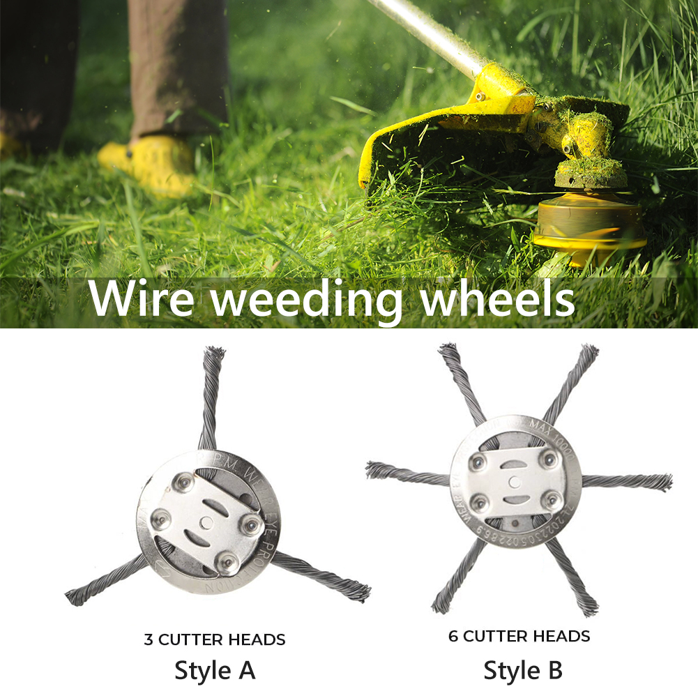 Cabezal de corte de césped resistente al desgaste, disco de deshierbe de alambre de acero anticorrosión, accesorios de cortacésped para césped de acera de patio