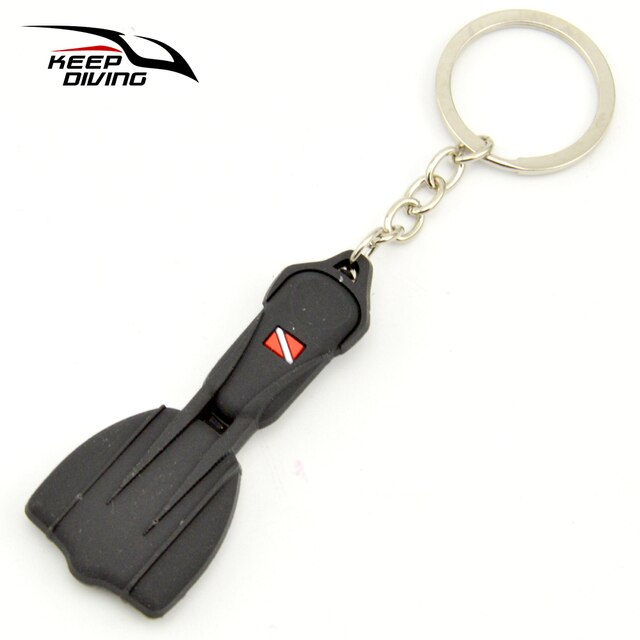 Mini Scuba Flipper Sleutelhanger Dive Vinnen Sleutelhanger Sleutelhanger Houder Sleutelhanger Hanger Ornamenten Ow Aow Keepsake Rits Handvat: A2