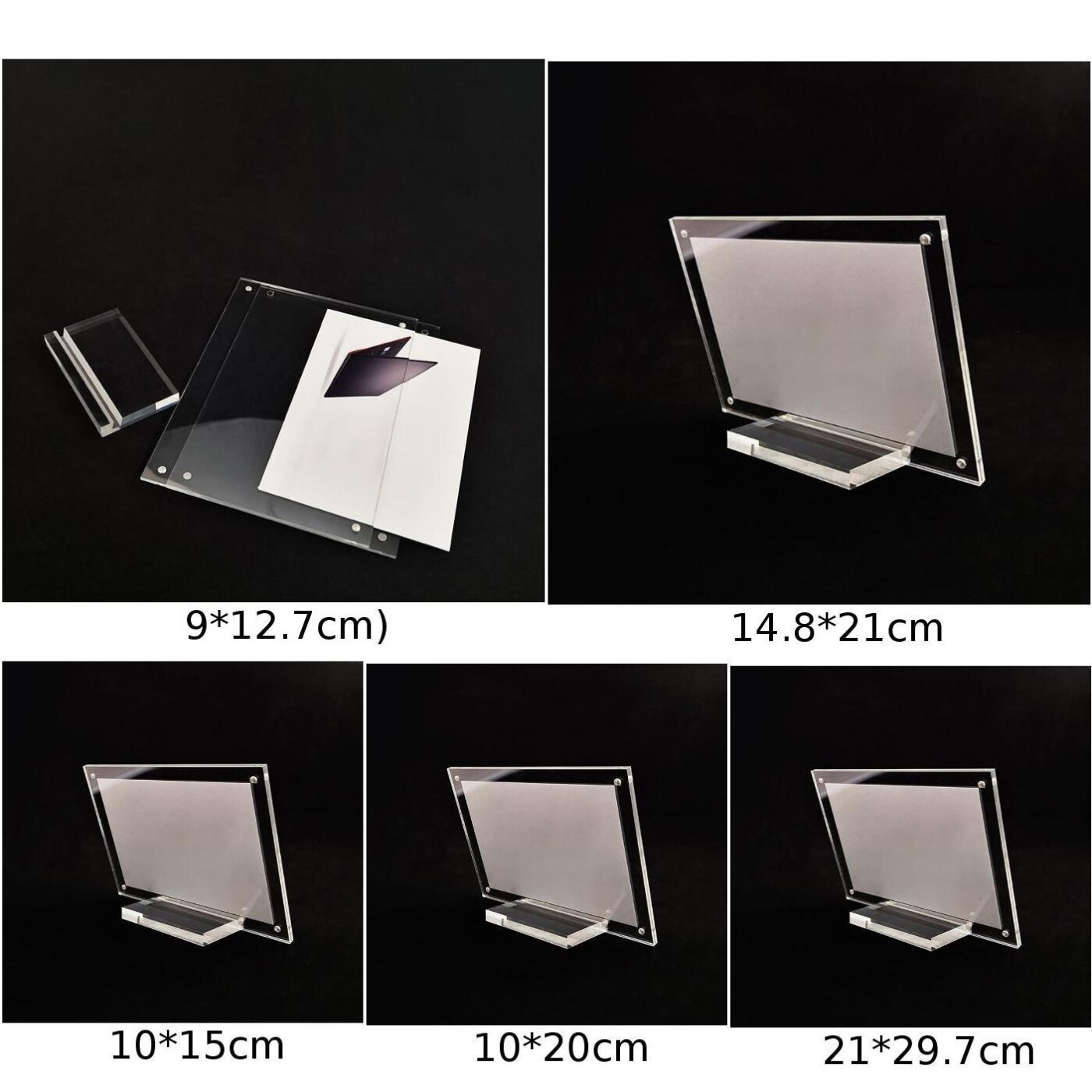 Acrylic Clear Menu Show Card Name Place Table Setting Display Tent Stand Holder