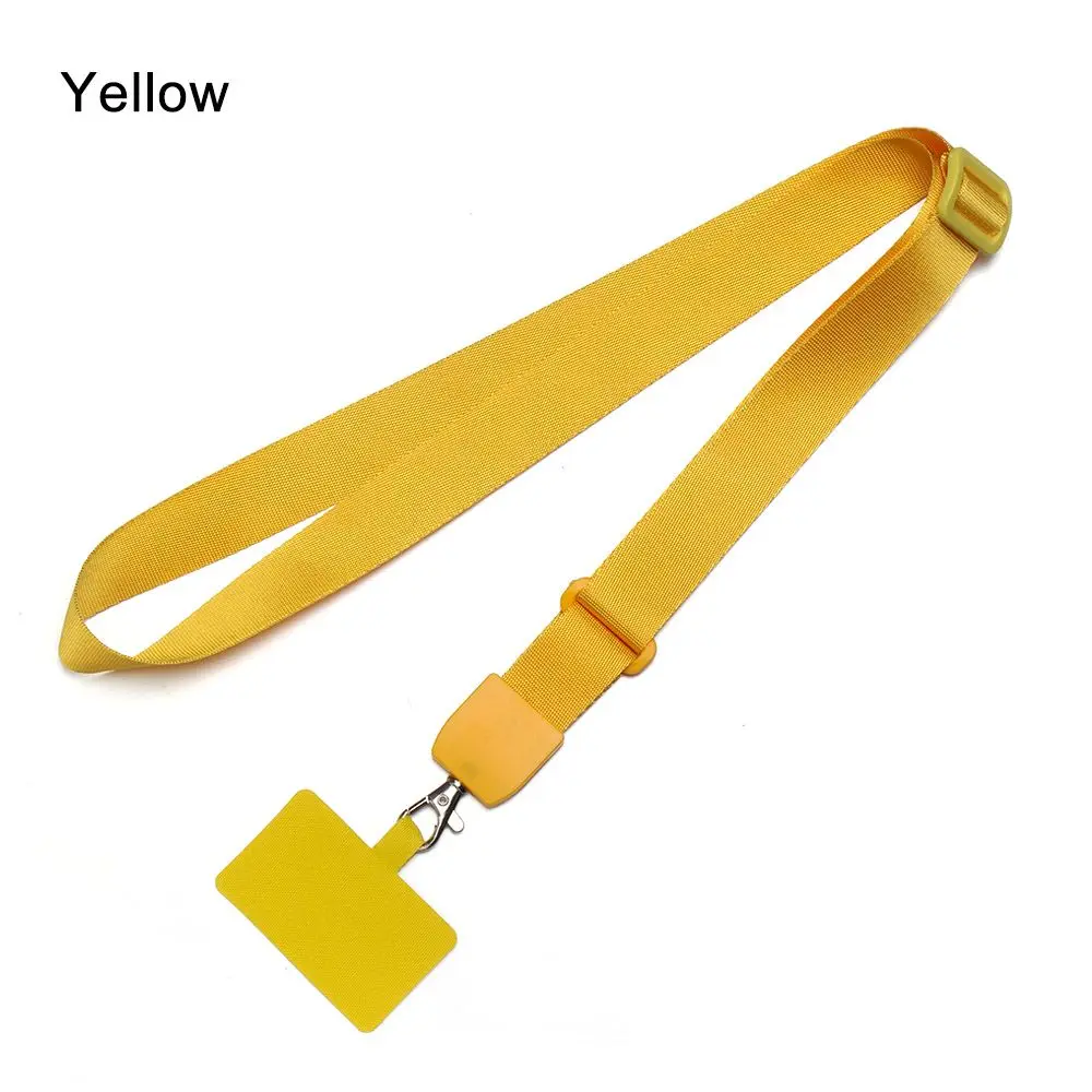 Neck Strap Lanyard for Mobile Phone Rope Anti-lost Keys Mobile Phone Straps Holder Neck Strap Hang Rope Lanyard Patch Card: Orange