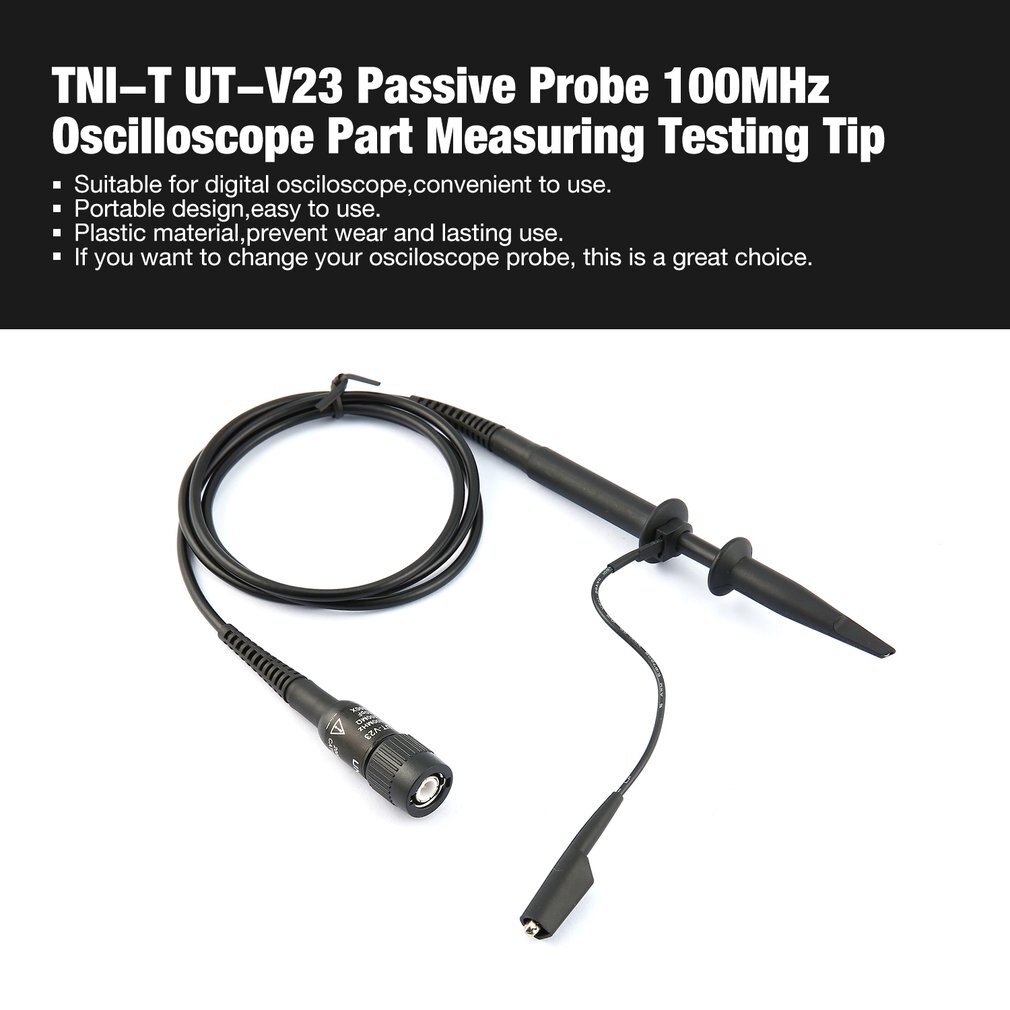 Passive Probe 100MHz Oscilloscope Part Measuring Osciloscopio Accessory Testing Tip 600V DC PKAC