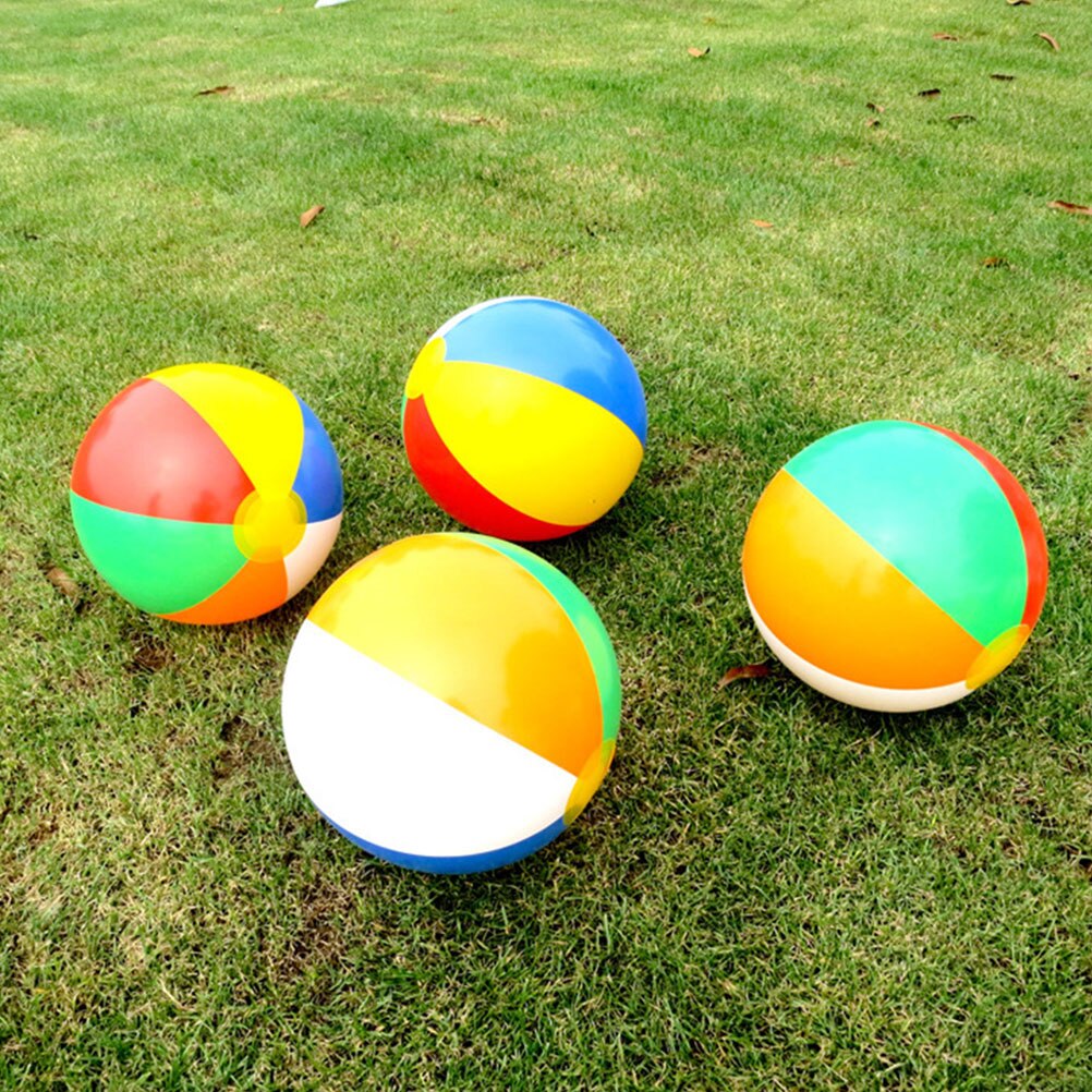 12pcs Inflatable Beach Ball - Summer Pool Water Toy - Interactive Fun - Random Colors