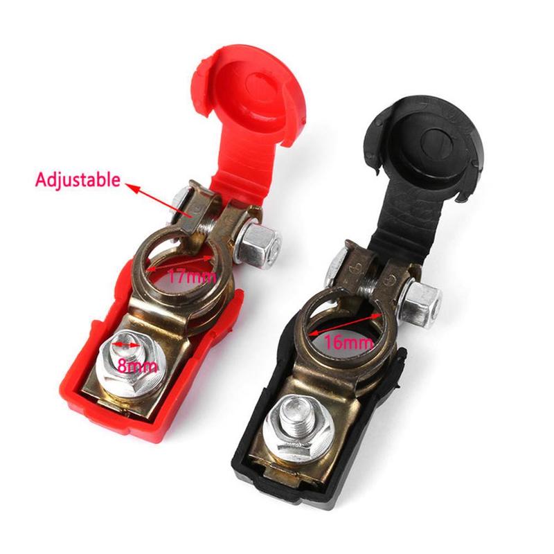 1 Pair Universal Battery Terminal Clamp Clips Connector Accessories Collet Clip Release Battery 12V Battery Automobile Quic J0T8