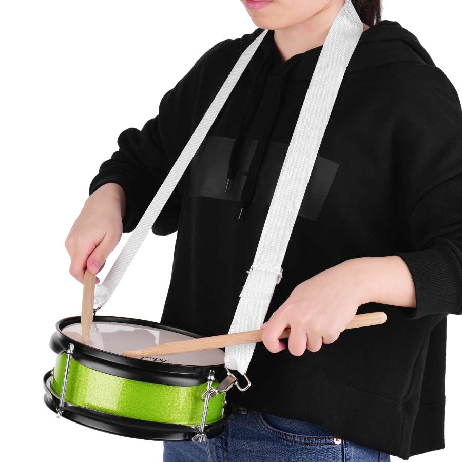 Muslady 12inch Snare Drum Head with Drumsticks Shoulder Strap Drum