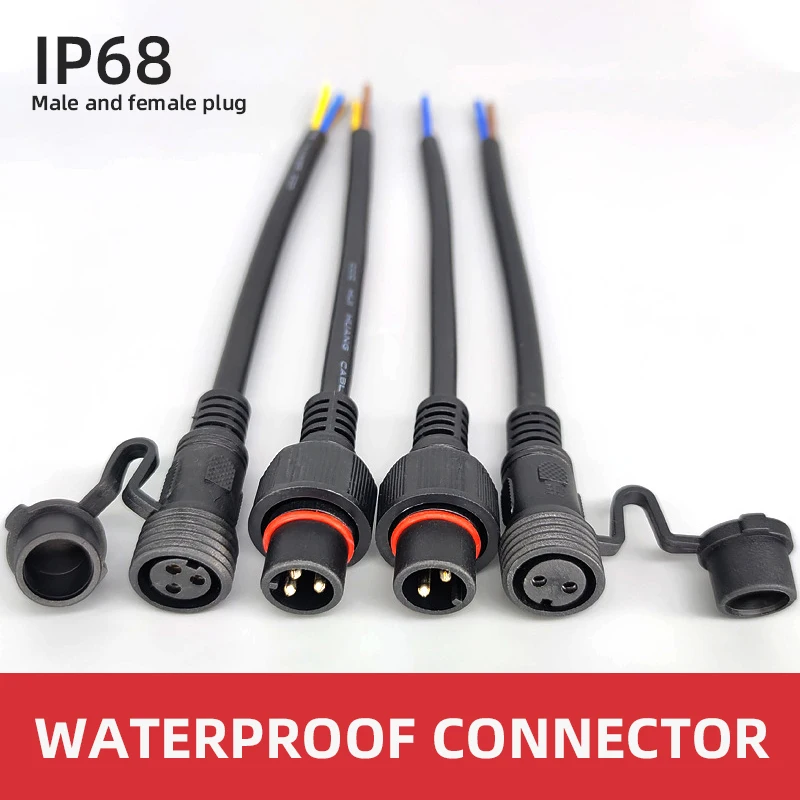 IP68 2 3 4 5 6 7 Cable conector de 8 pines impermeable macho hembra enchufe 0,3-2,5 cuadrado acoplamiento rápido Cable de alimentación de aviación Industrial