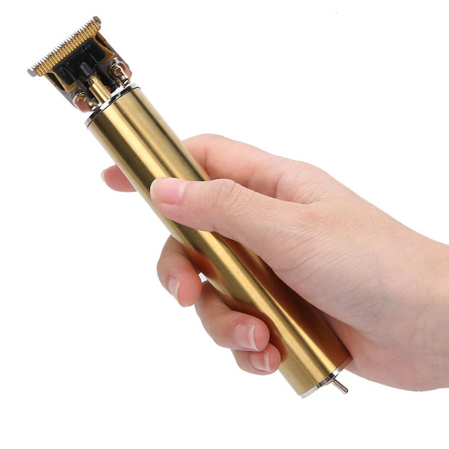 Adult Electric Hair Clipper Hair Trimmer Cutting Machine T Shaped Rounded Cutter Head Strong Magnetic Torsion Hollow Hair Cutter