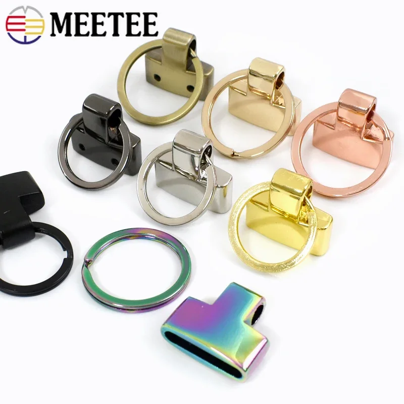 4/10/20 Stuks 20/24 Mm Metalen O Ring Gesp Sleutelhanger Haak Voor Tas Riem clip Sluiting Singels Hanger Riem Stopper Gespen Accessoires
