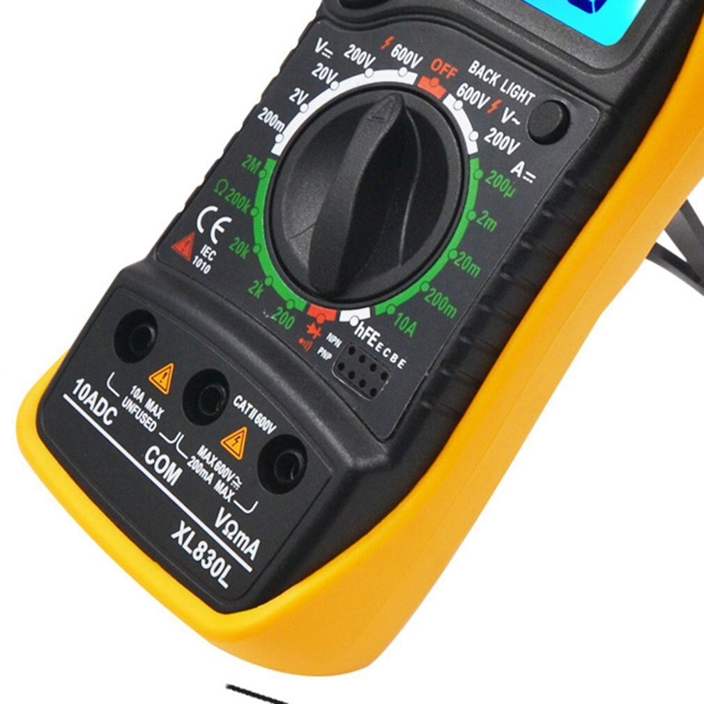 Digital Multimeter Xl830l Portable High Precision Digital Display Universal Strap Backlight Electric Multifunction Meter